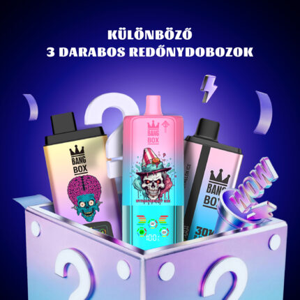 🎁3 db-os BANG BOX Disposable Vape – Titokdoboz árzuhanás!