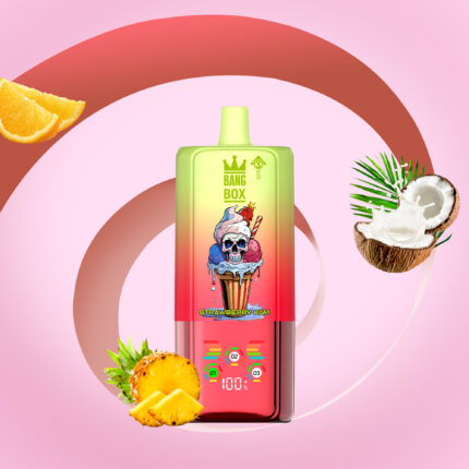 BANG BOX 80000 Puffs 3 in1 Flavor Disposable Vape - Strawberry Kiwi + Sour Mango Pineapple + Strawberry Red Bull