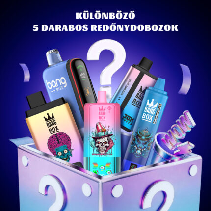 💎5 db-os BANG BOX Disposable Vape – Titokdoboz árzuhanás!