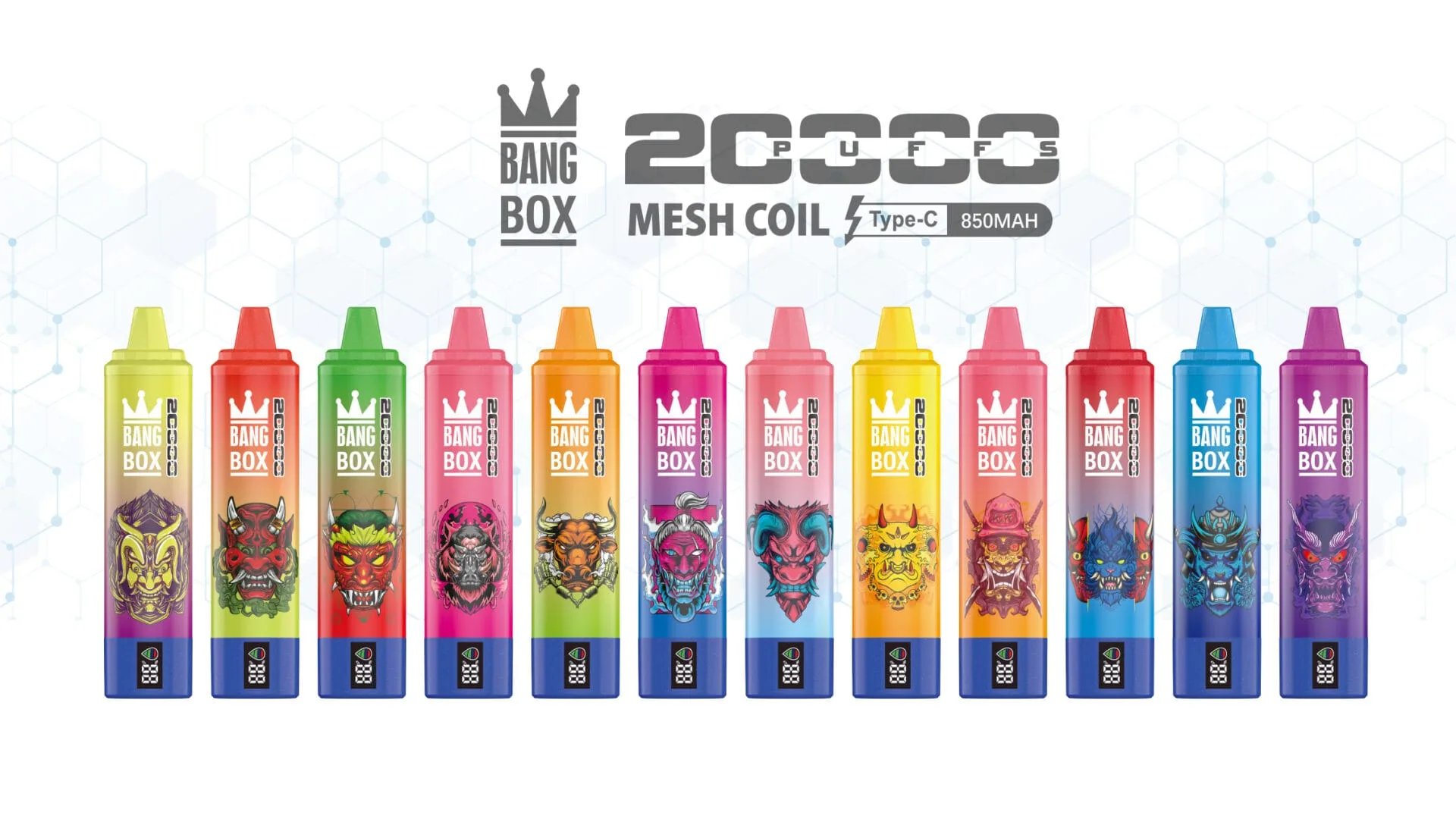 Bang Box 20000 Puffs 0% 2% 3% 5% Nicotine Rechargeable Bulk Buy Disposable Vape Wholesale
