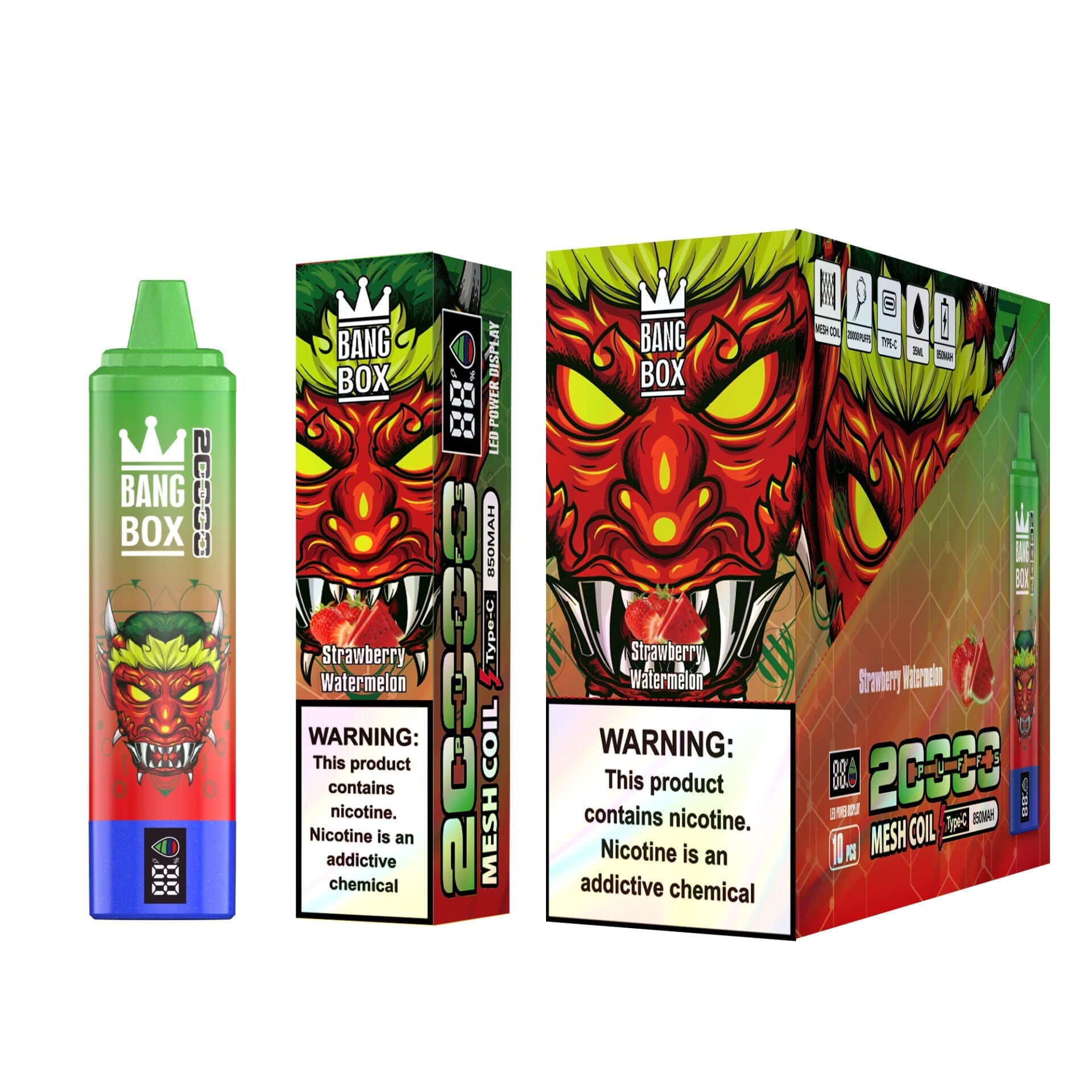 Bang Box 20000 Puffs 0% 2% 3% 5% Nicotine Rechargeable Bulk Buy Disposable Vape Wholesale