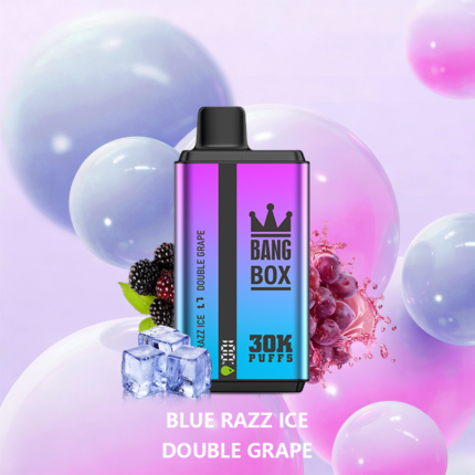 BLUE RAZZ ICE DOUBLE GRAPE – BANG BOX 30000 Puffs Disposable Vape